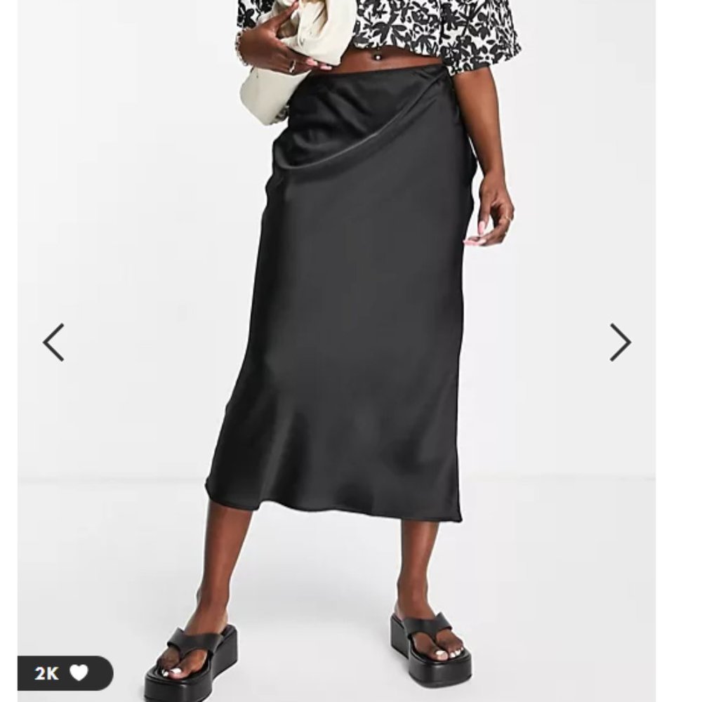 Topshop Satin Midi Skirt BNWT